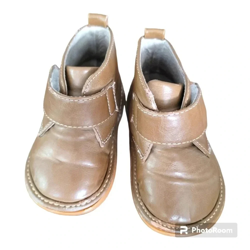 Wee squeak tan ankle boots size 6/22 - Picture 2 of 8